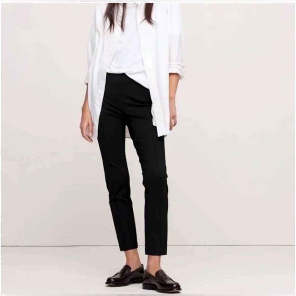 Theory‎ Tennyson Knit Tech Trouser Pants in Black, Size 2